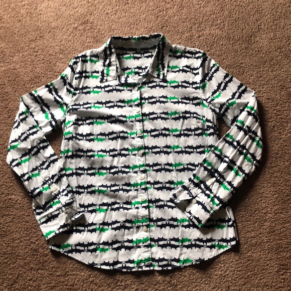 Crown Ivy Alligator Button Down Shirt 